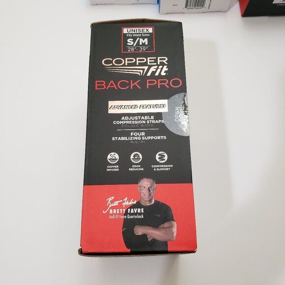 NIB Copper Fit Back Support & Compression Gloves Bundle S/M - Picture 4 of 16